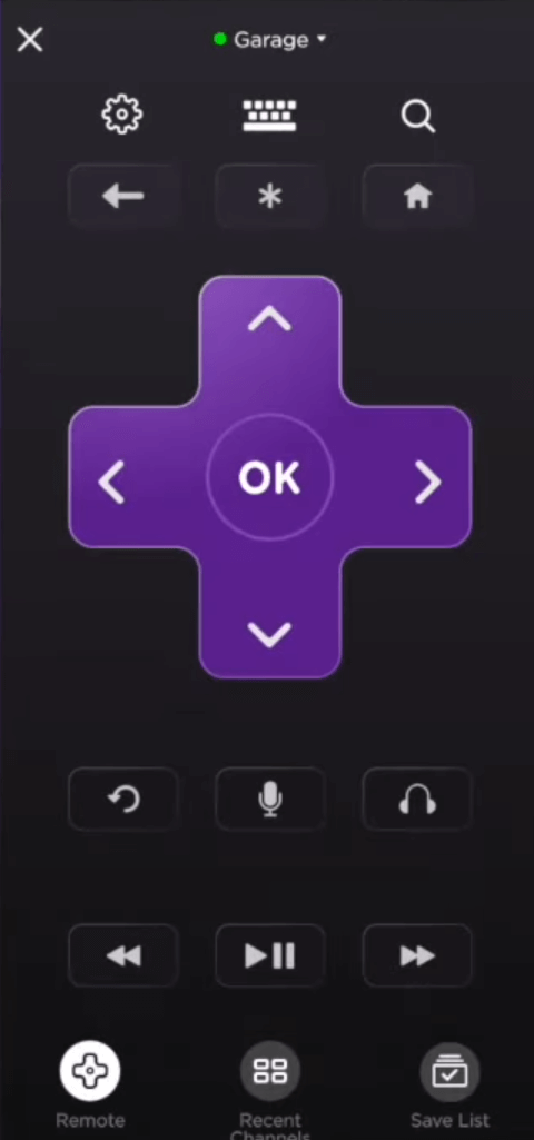 Hisense TV Remote App - The Roku App Remote Interface