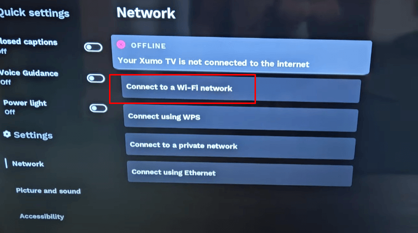  Tap Connect to a WiFi Network