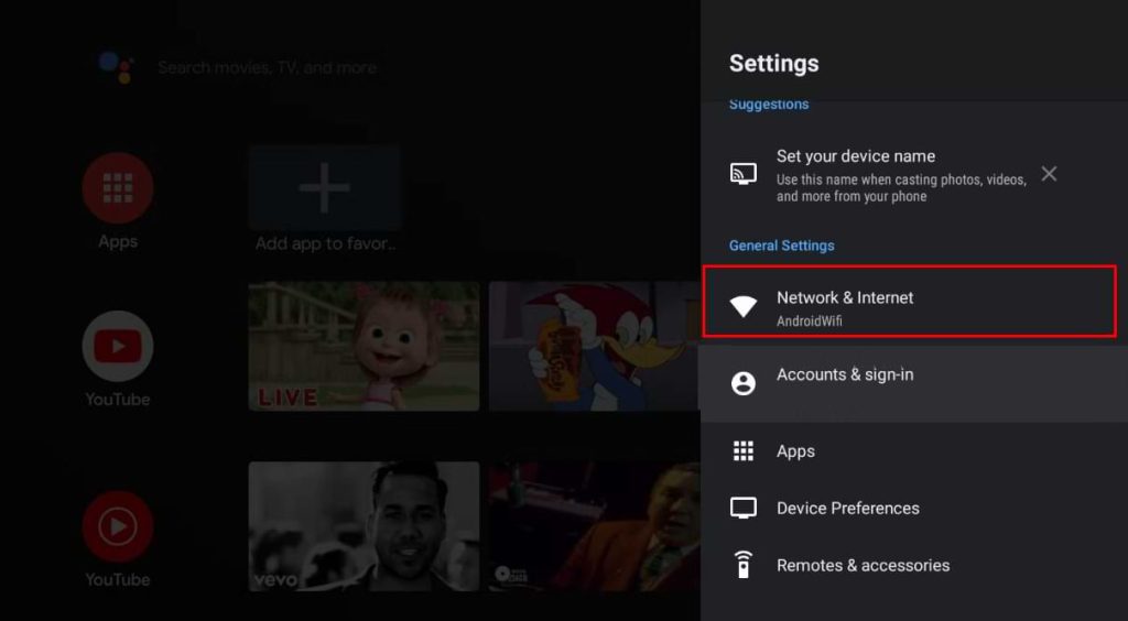 How to Connect Hisense TV to WiFi - Tap Network and Internet(1)