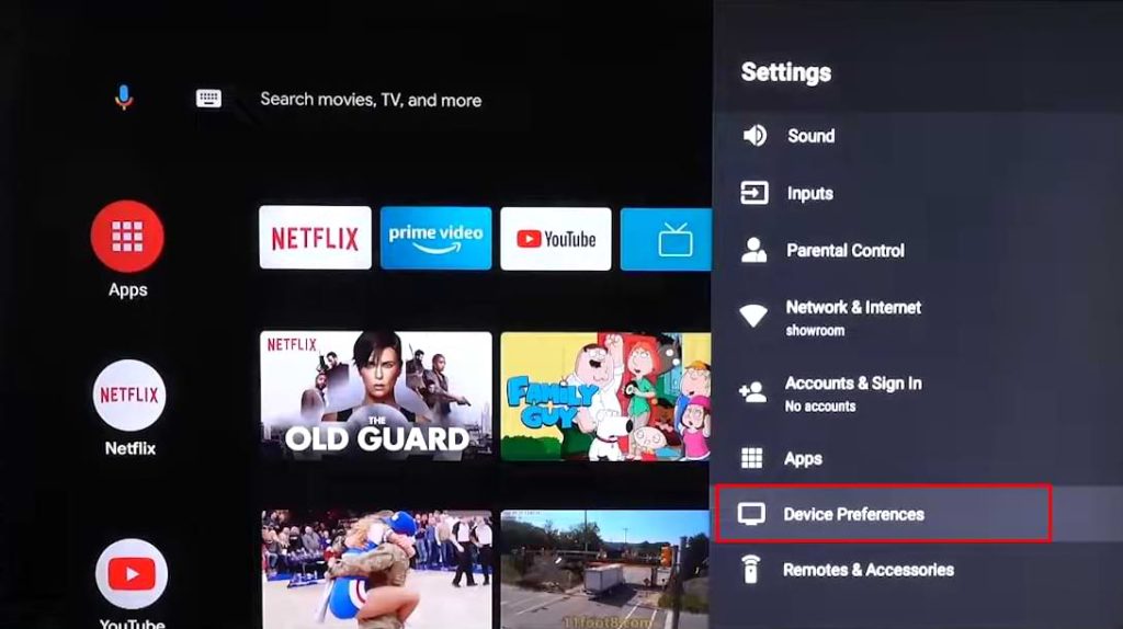 How to Reset Hisense TV - Tap Device Preferences